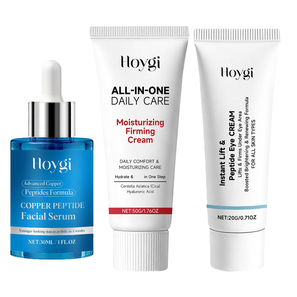 Eye Cream Peptide - HOYGI Firming Cream+Copper Peptide Facial Serum+Dark