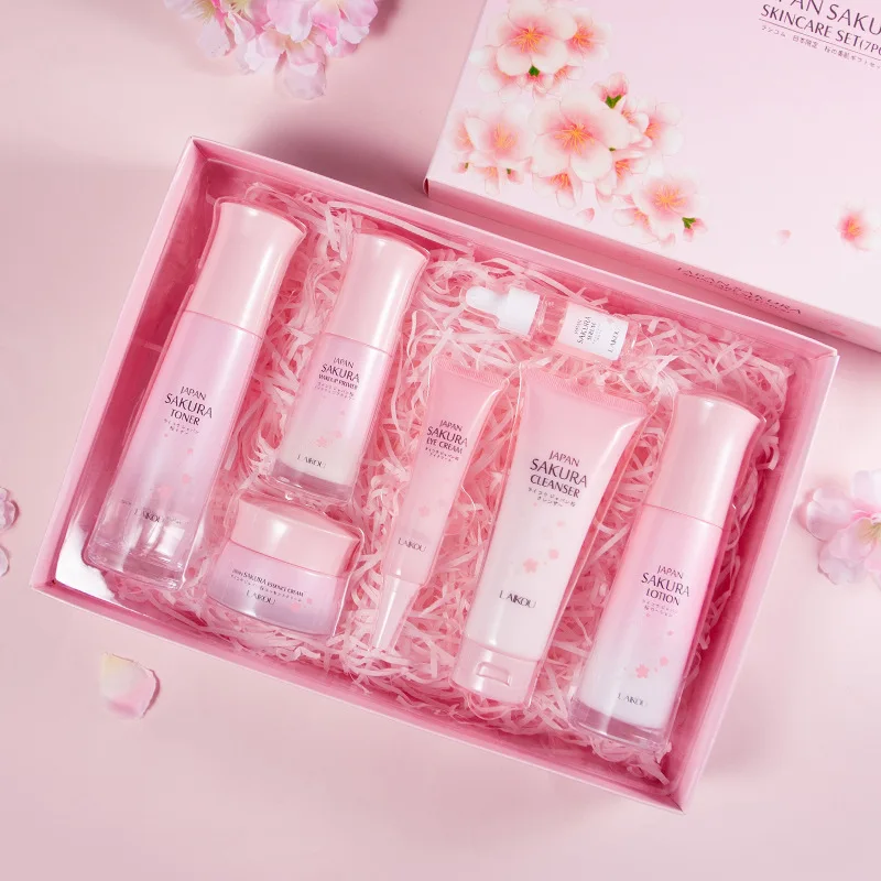 Skincare Niacinamide - 7pcs/Set LAIKOU Sakura Facial Skin Care