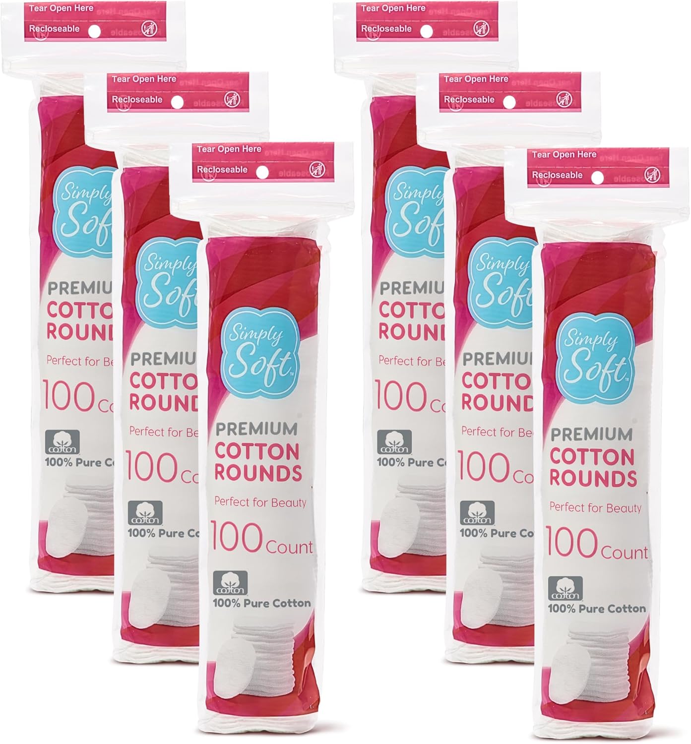 Skincare Xxl - Premium 100% Cotton Rounds, 4-Layer Absorbent
