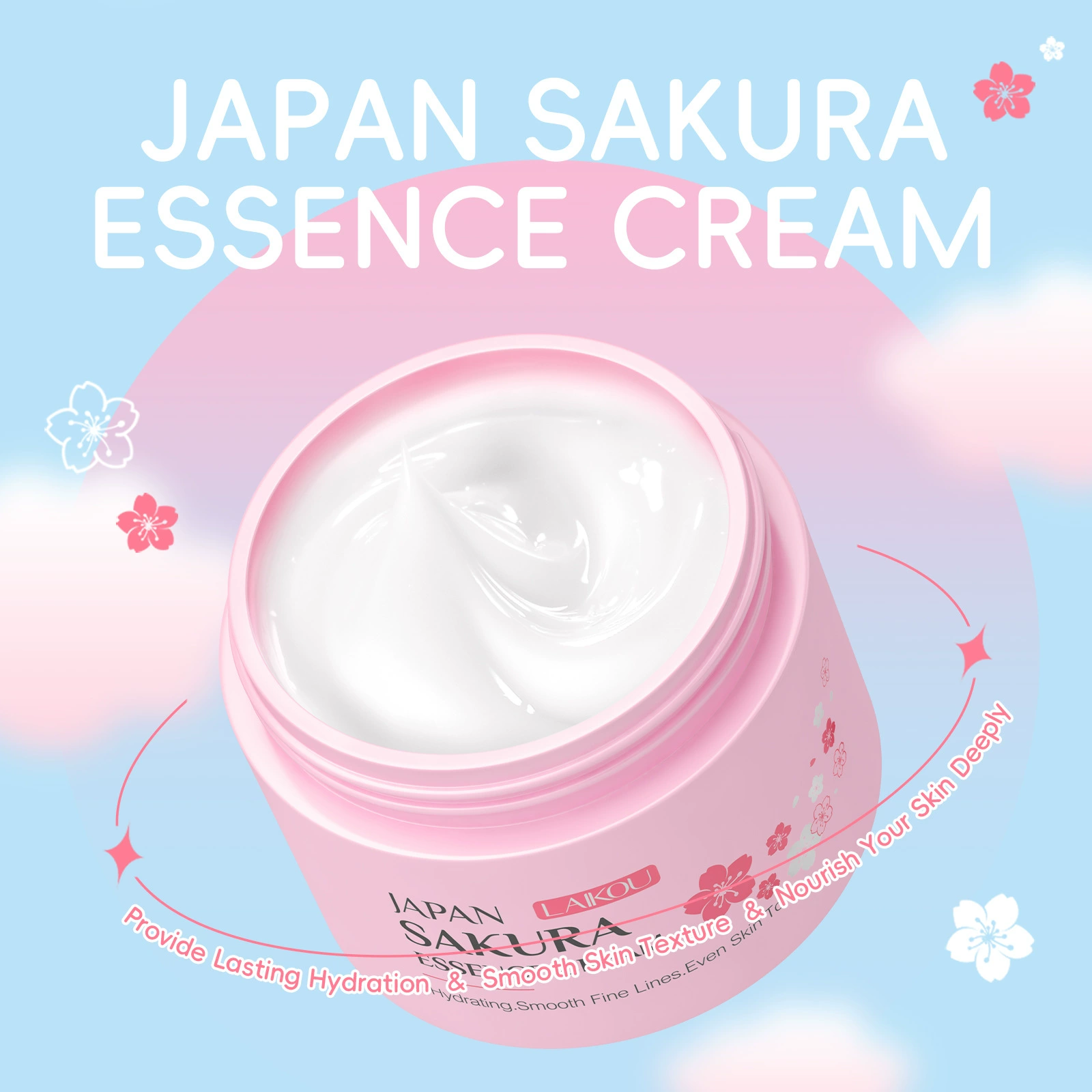 LAIKOU Japan Sakura Face Cream - Skincare Niacinamide ulasan dan harga