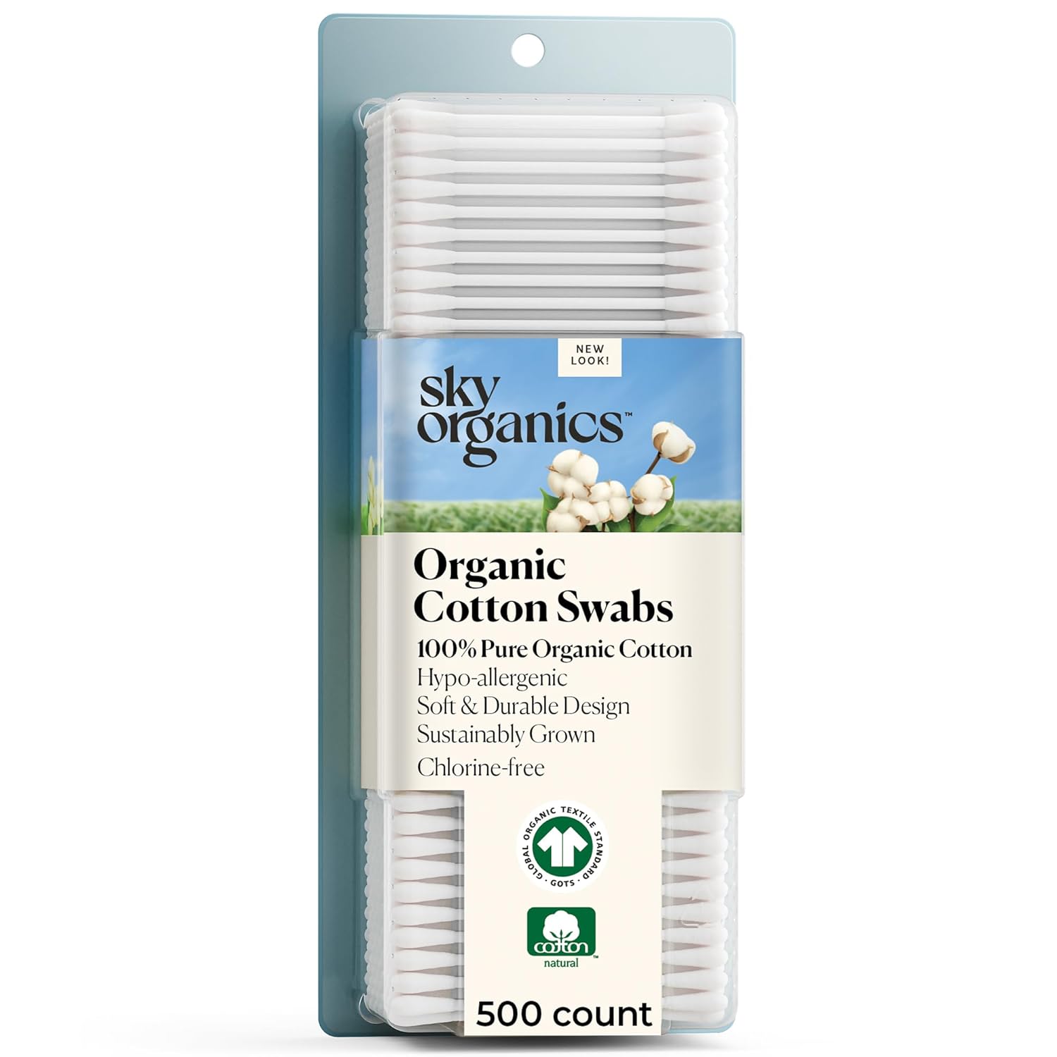 Organic Cotton Swabs, 500 Coun - Skincare Xxl ulasan dan harga