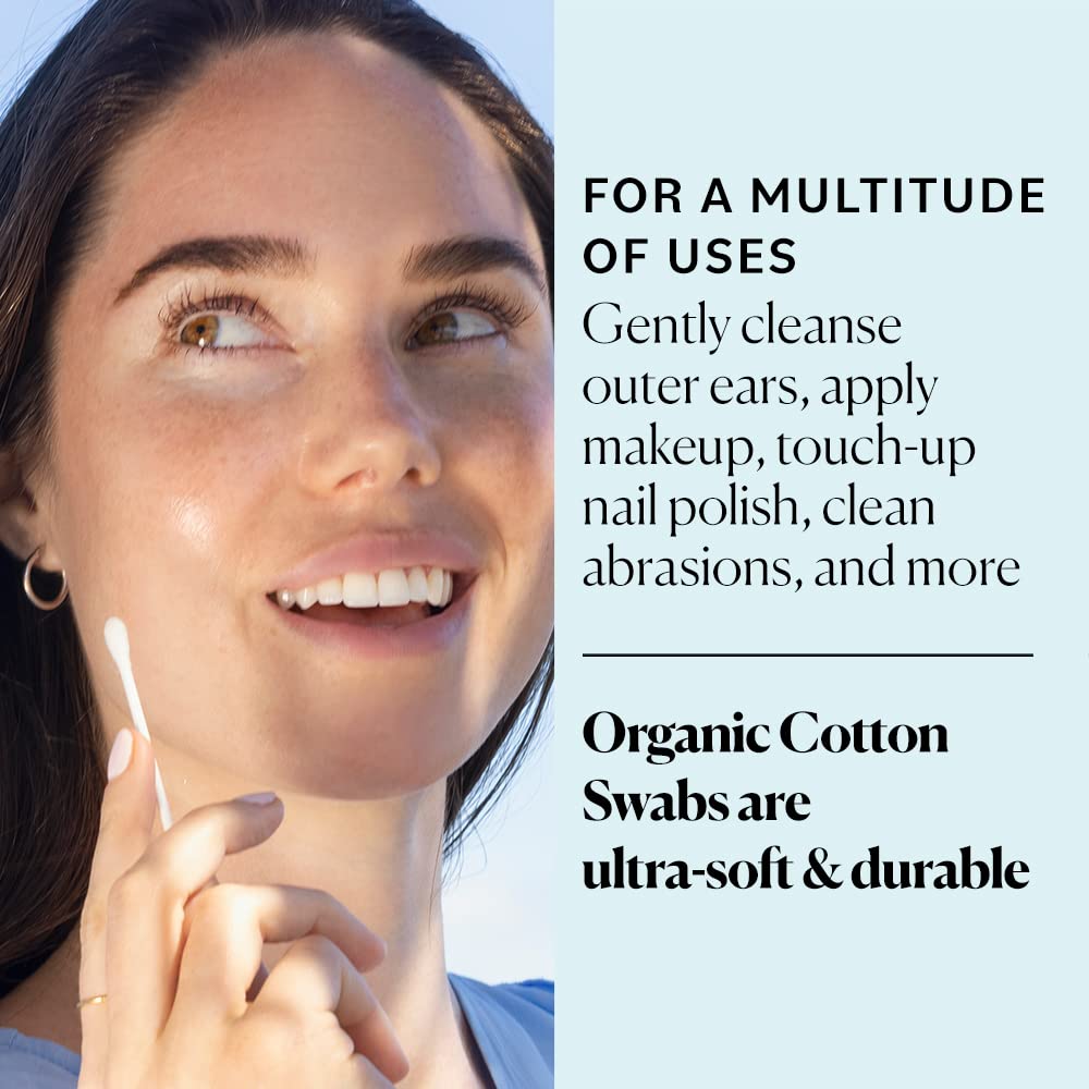 Organic Cotton Swabs, 500 Coun - Skincare Xxl ulasan dan harga