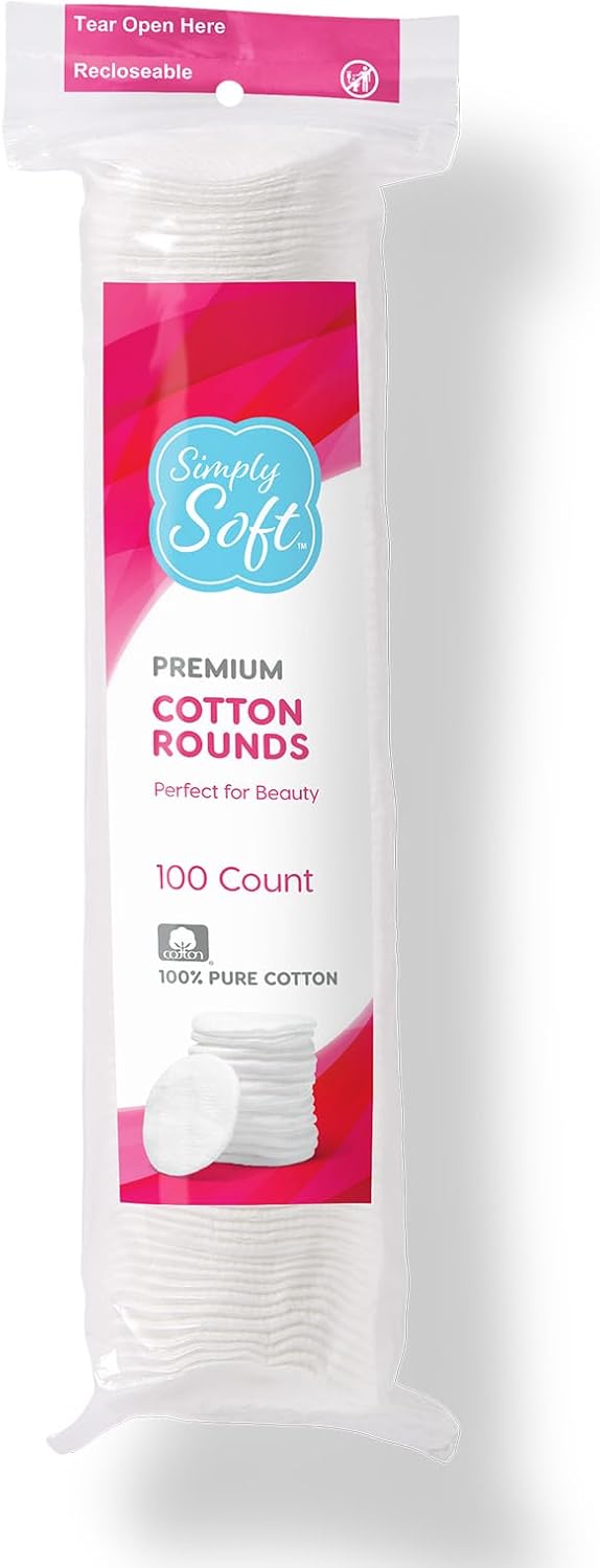 100% Pure Cotton Rounds, Premi - Skincare Xxl ulasan dan harga