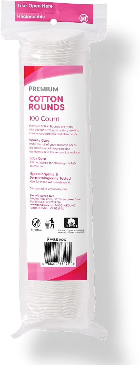100% Pure Cotton Rounds, Premi - Skincare Xxl ulasan dan harga