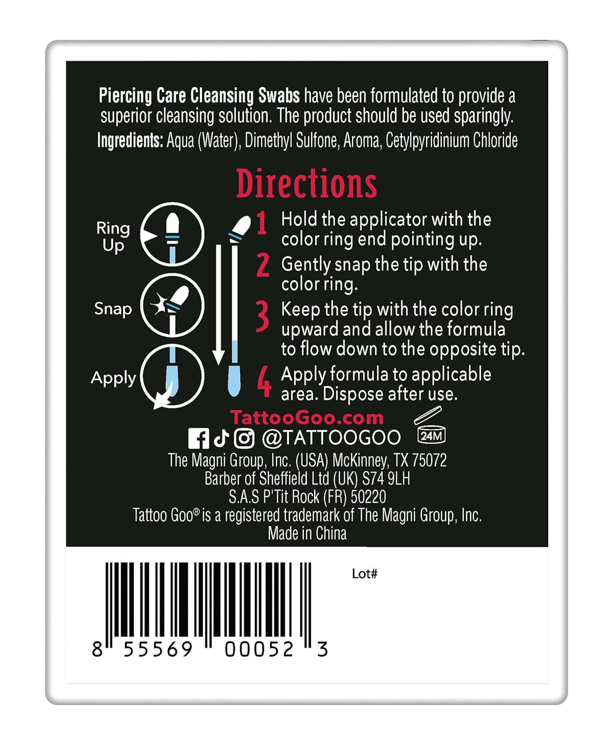 Medicated Piercing Care Swabs, - Skincare Xxl ulasan dan harga