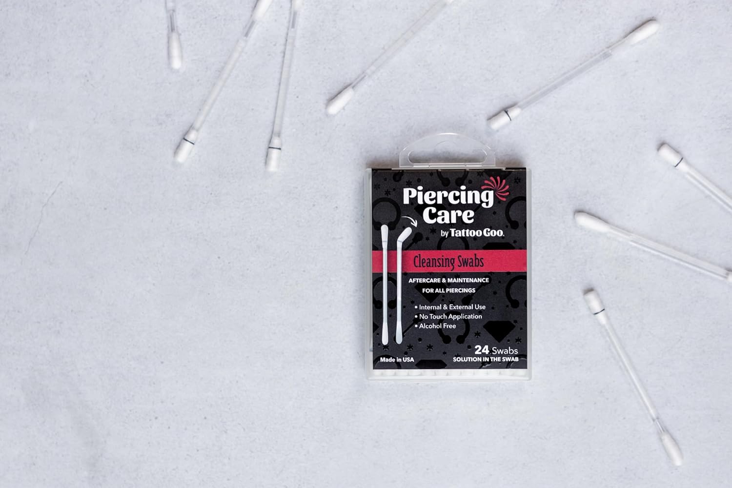 Medicated Piercing Care Swabs, - Skincare Xxl ulasan dan harga