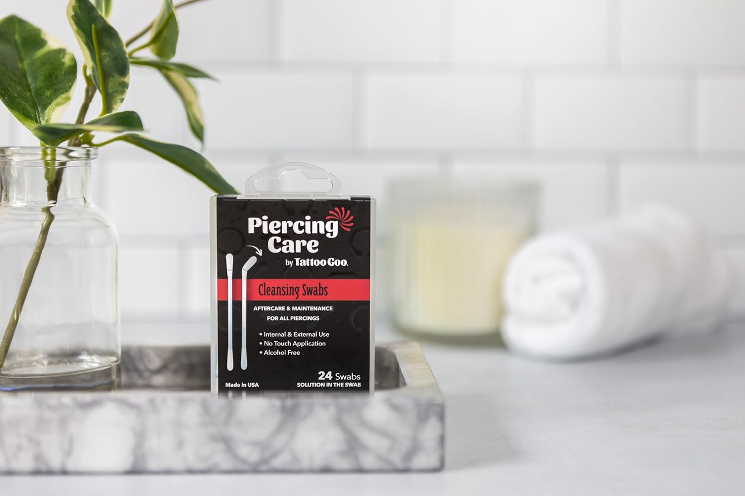 Medicated Piercing Care Swabs, - Skincare Xxl ulasan dan harga