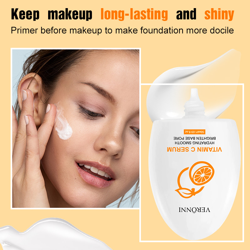 VERONNI Vitamin C Primer 50ml  - Squalane Oil Lightweight ulasan dan harga
