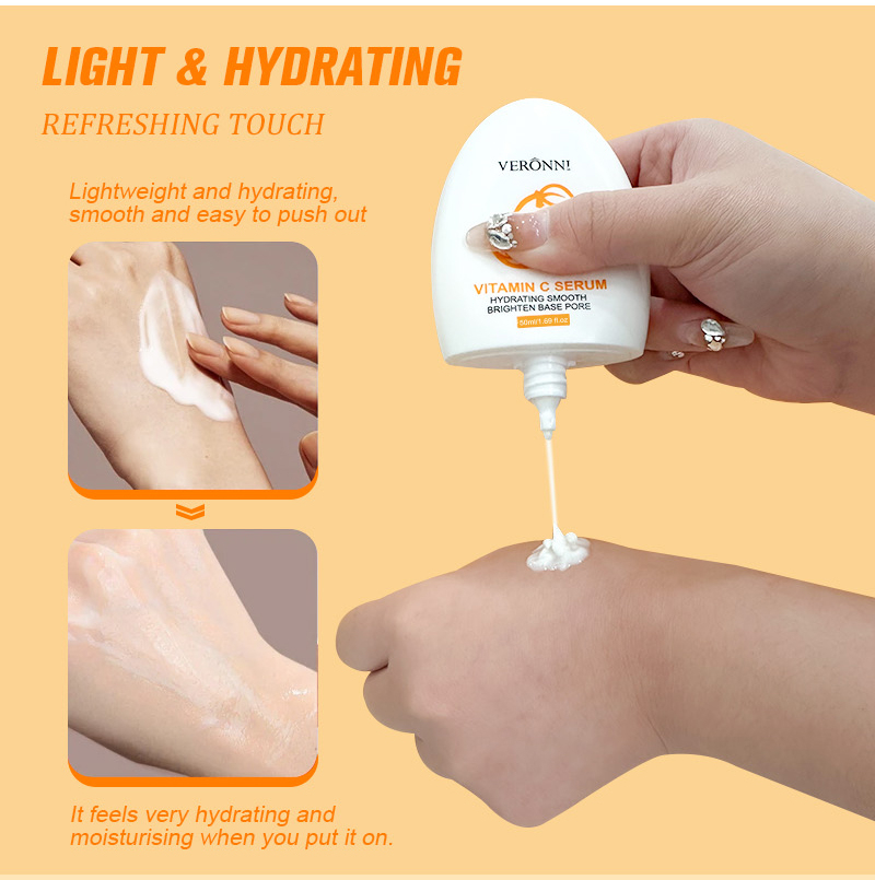 VERONNI Vitamin C Primer 50ml  - Squalane Oil Lightweight ulasan dan harga