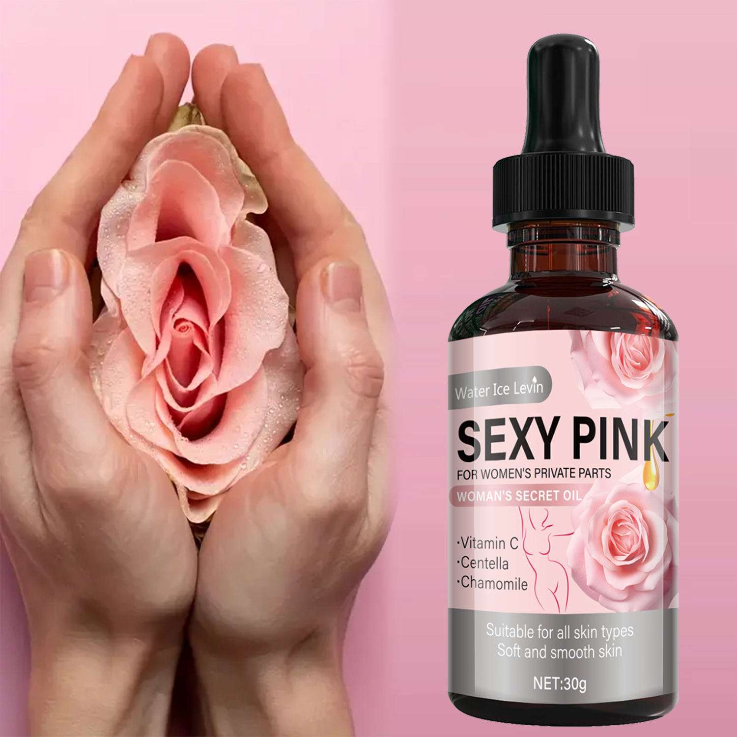Secret Pink Intimate Oil Vitam - Skincare Niacinamide ulasan dan harga