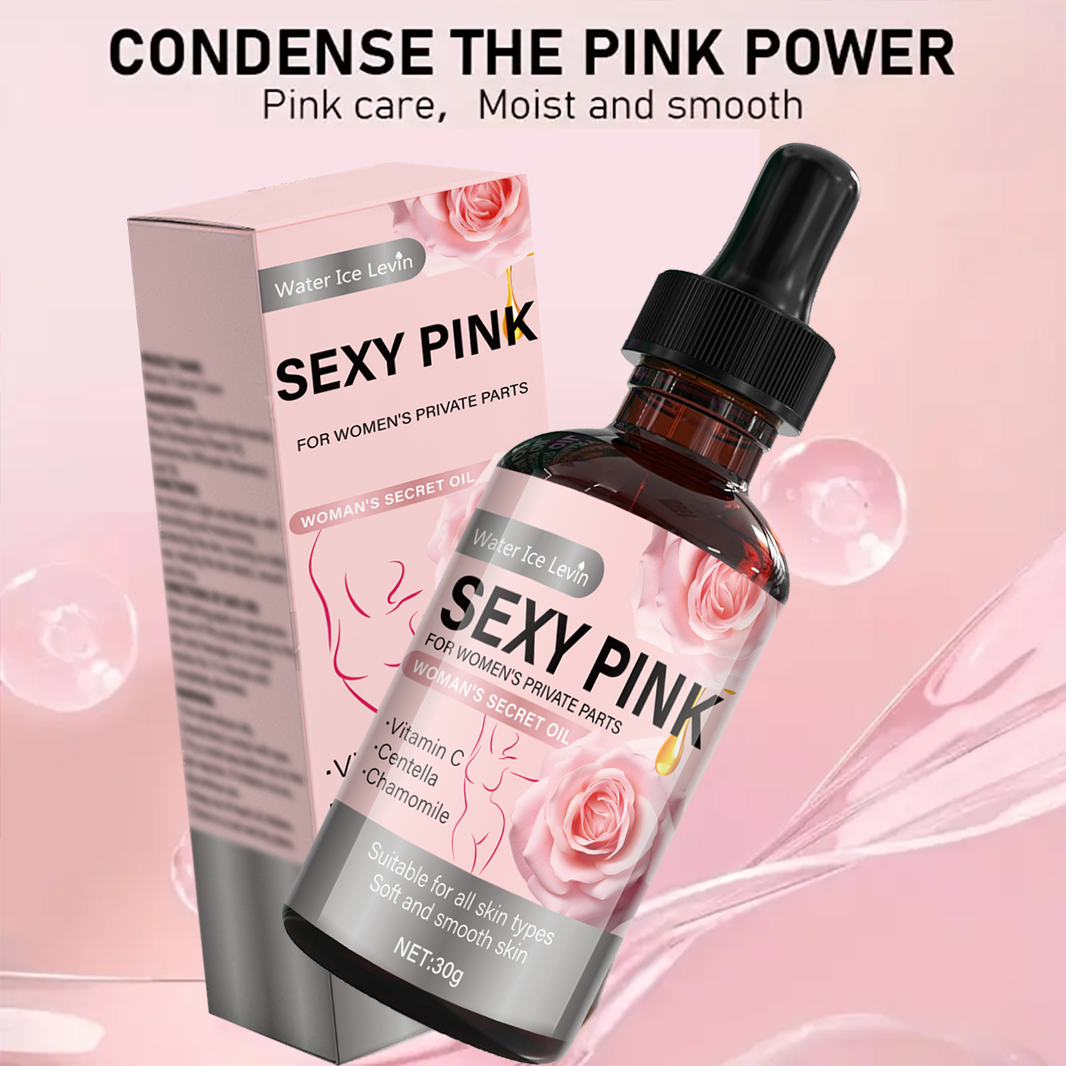 Secret Pink Intimate Oil Vitam - Skincare Niacinamide ulasan dan harga